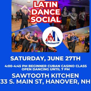Latin dance social at Sawtooth Kitchen (Hanover, NH)