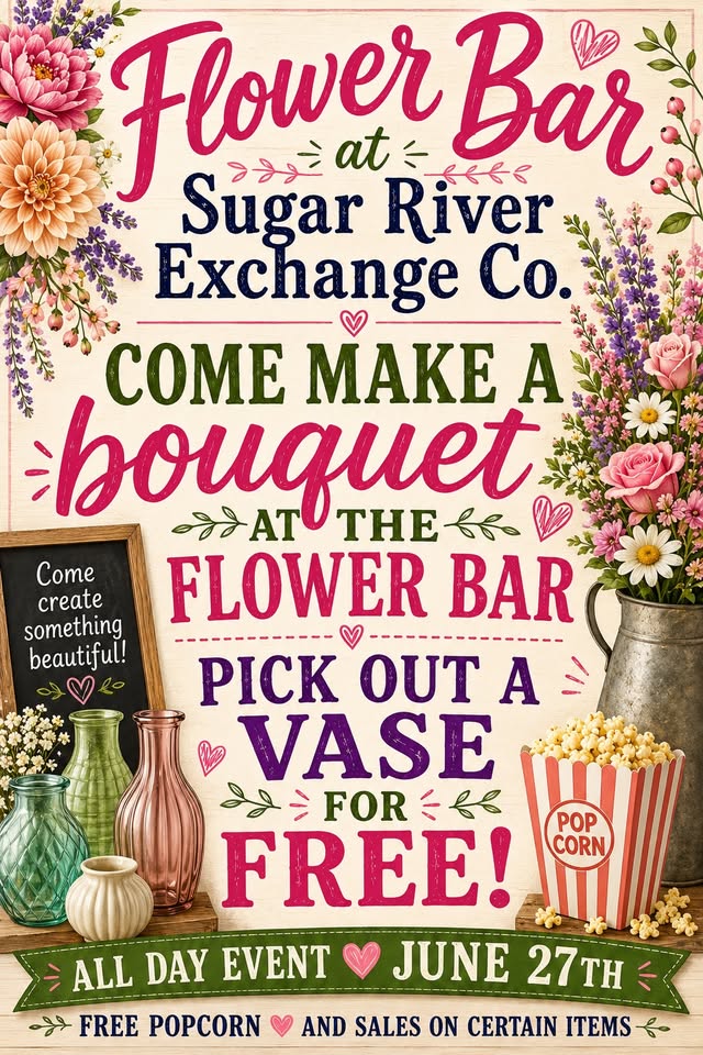 Free Vase with every made Bouquet!