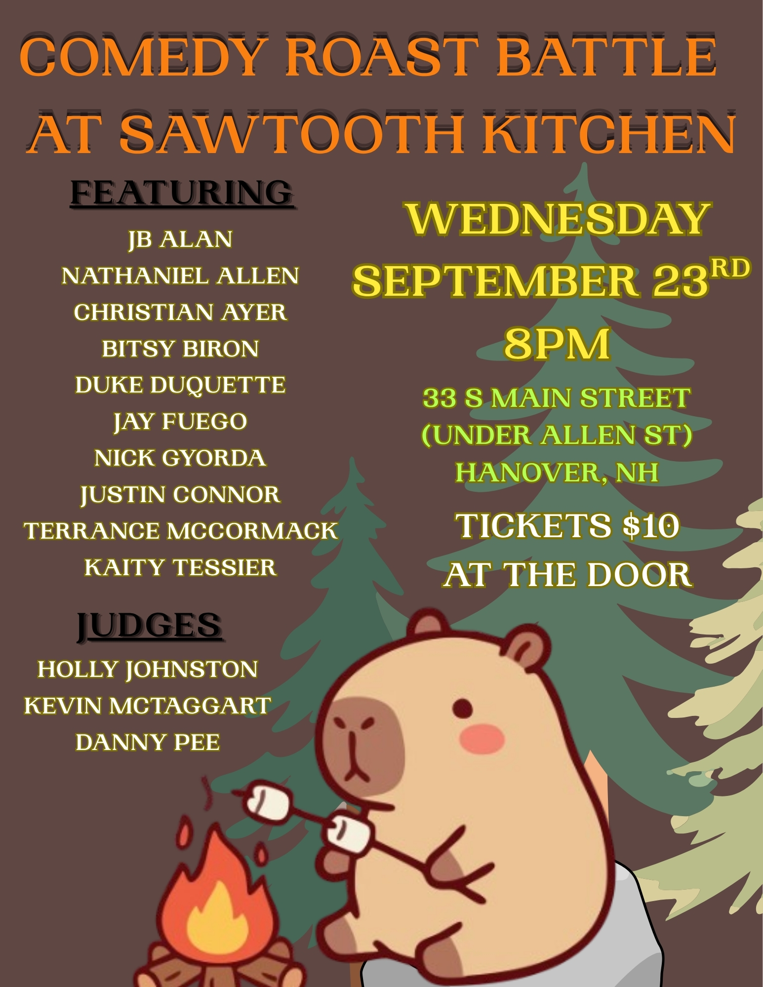 Comedy Roast Battle at Sawtooth Kitchen