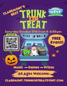 Claremont’s Best 3rd Annual Trunk or Treat!